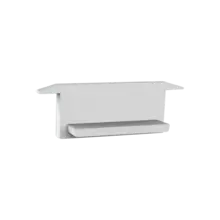 Eindkap zonder kabeldoorvoer - 308WIT