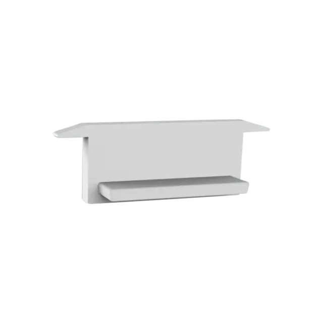 Eindkap zonder kabeldoorvoer - 308WIT
