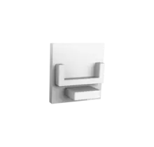 Eindkap zonder kabeldoorvoer - 302WIT