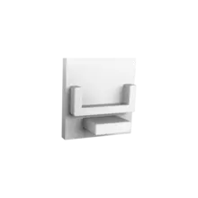 Eindkap zonder kabeldoorvoer - 302WIT