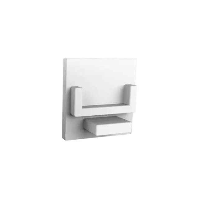 Eindkap zonder kabeldoorvoer - 302WIT