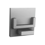 Eindkap zonder kabeldoorvoer - 302ALU