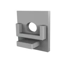 Eindkap met kabeldoorvoer - 303ALU