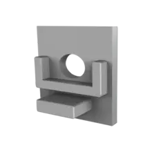 Eindkap met kabeldoorvoer - 303ALU