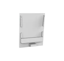 Eindkap zonder kabeldoorvoer - XL340WIT