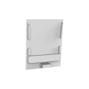 Eindkap zonder kabeldoorvoer - XL340WIT