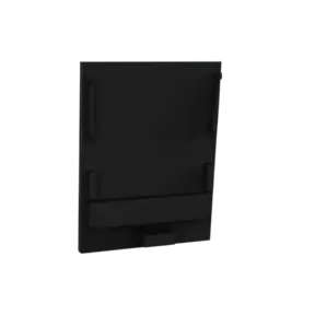 Eindkap zonder kabeldoorvoer - XL340ZWART