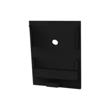 Eindkap met kabeldoorvoer - XL340ZWART