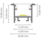 Luksus LED profielen Wit LED inbouw profiel inclusief klikafdekking 15mm x 15.69mm - 303WIT