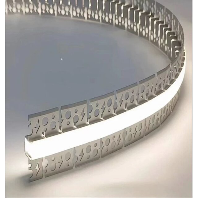 Horizontaal buigbaar LED profiel inclusief afdekking 52,39 mm x 11 mm STUC360