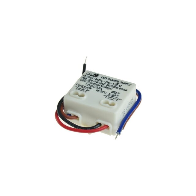 Wandcontactdoos mini LED voeding 24v 6w 0,25 Ampère - IP20 - MPL-06-24