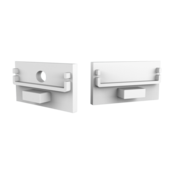 Eindkap met kabeldoorvoer - XL304WIT