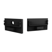 Eindkap zonder kabeldoorvoer - XL304ZWART