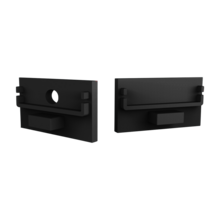 Eindkap met kabeldoorvoer - XL304ZWART