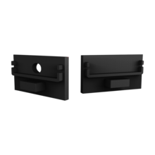 Eindkap met kabeldoorvoer - XL304ZWART