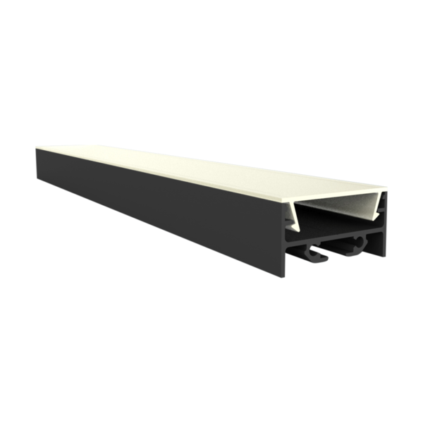 Luksus LED profielen Zwart LED profiel inclusief opaal klikafdekking 30 mm x 15 mm - XL304ZWART