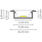 Luksus LED profielen Wit LED inbouw profiel inclusief klikafdekking 15mm x 6mm - 308WIT