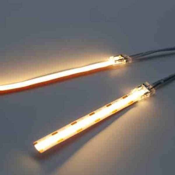 Luksus LED connectoren  COB 8mm LED strip klik connector 2 zijdig draad - soldeervrij