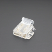 60, 120 LED's 8mm LED strip klik connector hoek - soldeervrij - 90 graden connector