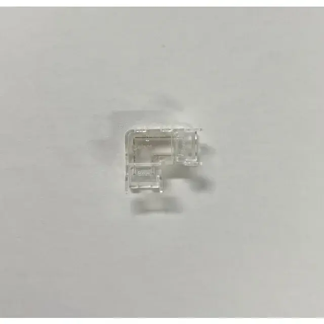 60, 120 LED's 8mm LED strip klik connector hoek - soldeervrij - 90 graden connector