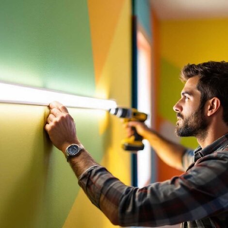 Hoe bevestig ik een wand LED profiel