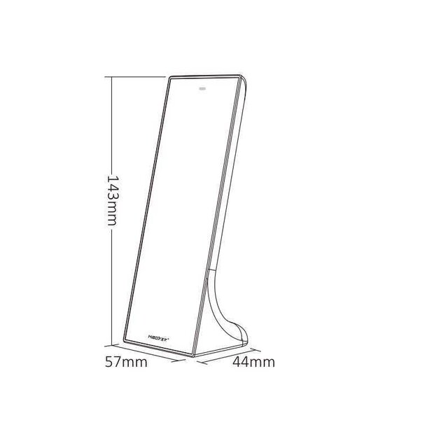 Design LED afstandsbediening tafelmodel + Zwarte wandhouder voor single color LED – 3 zones – Miboxer Y1