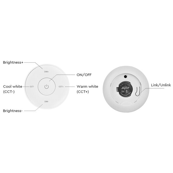 Miboxer LED design afstandsbediening – Draadloos – Miboxer K2S serie