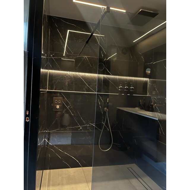 LED tegel en stuc profiel inclusief klikafdekking 57mm x 11mm - STUC200