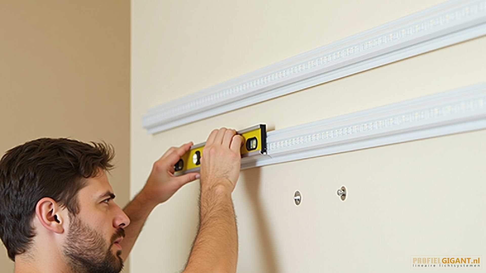 Hoe monteer ik een opbouw LED profiel