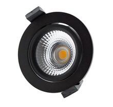 ZIGBEE RGBCCT LED inbouwspot ZWART - kantelbaar - 5W RGBCCT - Gatmaat 75mm - IP65