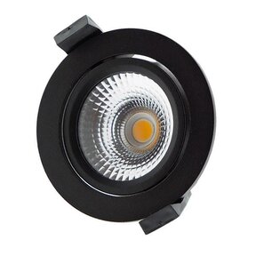 ZIGBEE RGBCCT LED inbouwspot ZWART - kantelbaar - 5W RGBCCT - Gatmaat 75mm - IP65