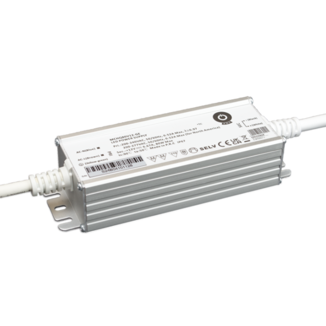 LED voeding 80 watt 24 volt 3,33 Ampère – IP67 waterdicht – MCHQ80V24-GE