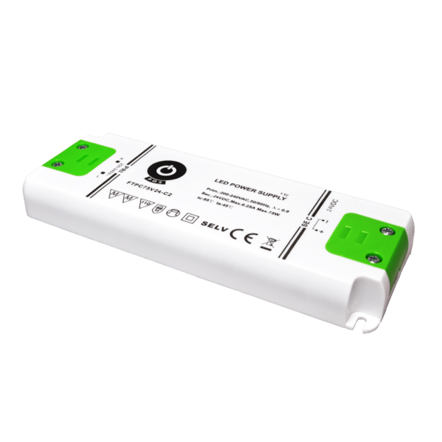 Compacte LED voeding 75 watt 24 volt 3.13 Ampère - IP20 - FTPC75V24-C (NIET DIMBAAR)