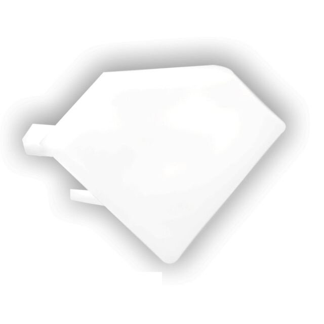 Eindkap zonder kabeldoorvoer - C23.2WIT