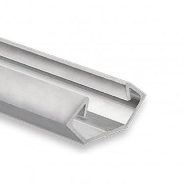 LED met opaal klikafdekking 25,45mm x 11,25mm - C23.2ALU