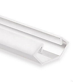 Wit LED met opaal klikafdekking 25,45mm x 11,25mm - C23.2WIT