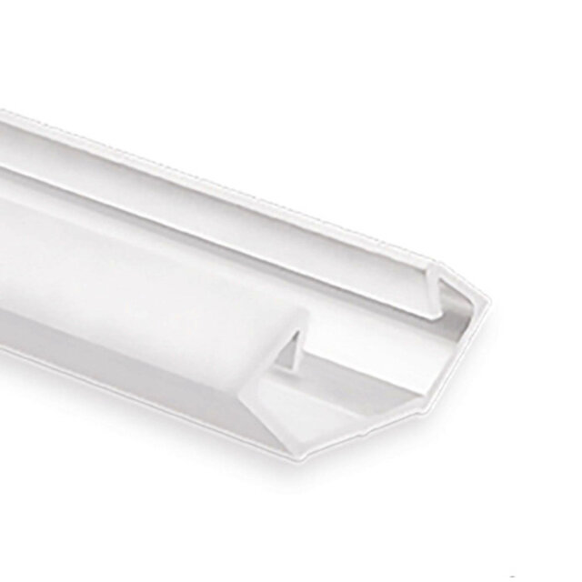 Wit LED met opaal klikafdekking 25,45mm x 11,25mm - C23.2WIT