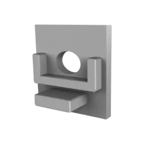 Eindkap met kabeldoorvoer - 302ALU