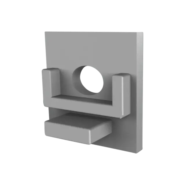 Eindkap met kabeldoorvoer - 302ALU