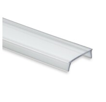 Losse 6 meter transparante LED profiel klikafdekking - 12,4mm - 01, 02, 03, 08, stuc100, stuc200, gips100, gips200