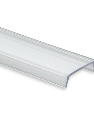 Losse 2 meter transparante LED profiel klikafdekking - 12,4mm - 01, 02, 03, 08, stuc100, stuc200, gips100, gips200