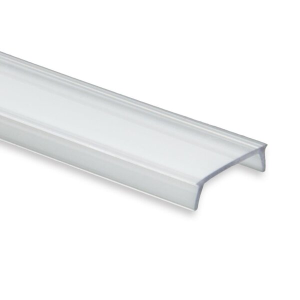 Luksus LED profiel losse afdekking Losse 2 meter transparante LED profiel klikafdekking - 12,4mm - 01, 02, 03, 08, stuc100, stuc200, gips100, gips200