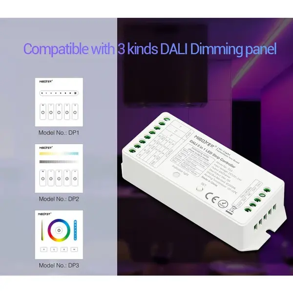 Miboxer DALI LED controller 5 in 1 LED strip controller - MIBOXER DT8 - DLX