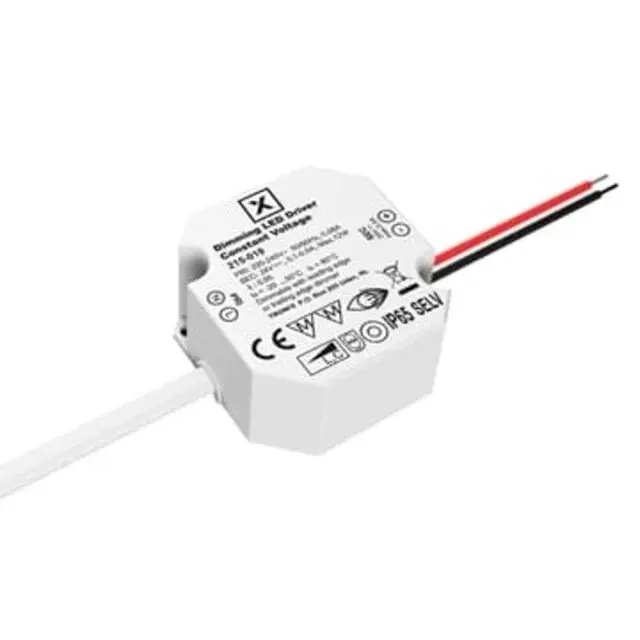 Wandcontactdoos Dimbare Mini LED voeding 12 watt 24 volt 0,08 Ampère - IP65