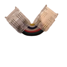 Hoek COB connector RGBCCT 90 graden - soldeervrije connector - IP20