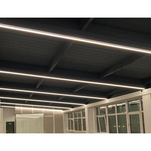 Luksus LED profielen Zwart LED profiel met opaal klikafdekking  40mm x 50mm - XL40ZWART