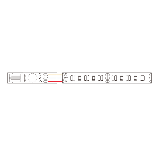 Miboxer LED traptrede controller voor enkel kleur en dual white LED strip voor trappen - BS64