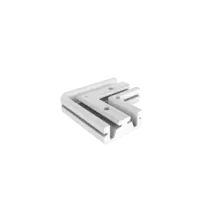 LED profiel 90 graden binnenhoek verbinder XL306ALU, XL306WIT, XL306ZWART serie verbindingsstuk hoek - inclusief schroeven