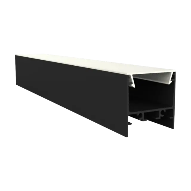 Zwart LED profiel inclusief opaal klikafdekking  30 mm x 30,92 mm - XL306ZWART