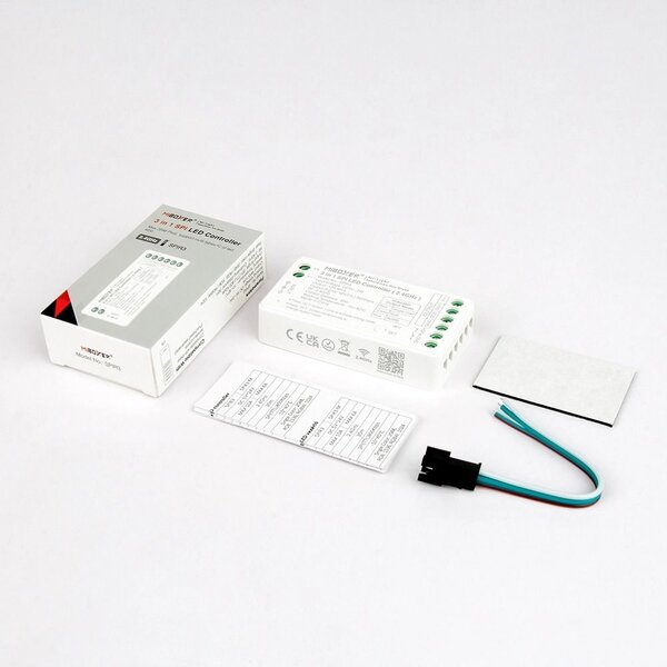 Miboxer SPI Controller 3-in-1 - Enkelkleurig/RGB/RGBW/RGBWW 2048 pixel - 5V-12V-24V - Miboxer SPIR3
